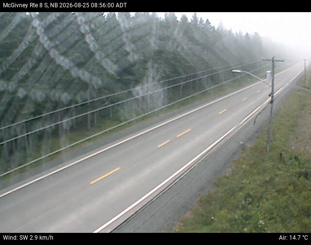 Web Cam image of McGivney (NB Highway 8)