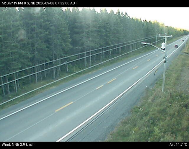 Web Cam image of McGivney (NB Highway 8)