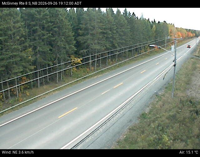 Web Cam image of McGivney (NB Highway 8)