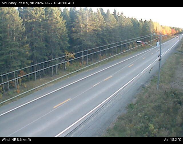 Web Cam image of McGivney (NB Highway 8)