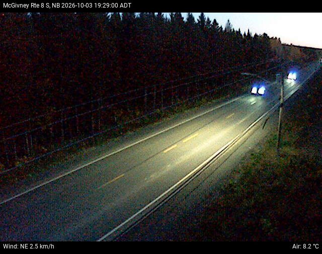 Web Cam image of McGivney (NB Highway 8)