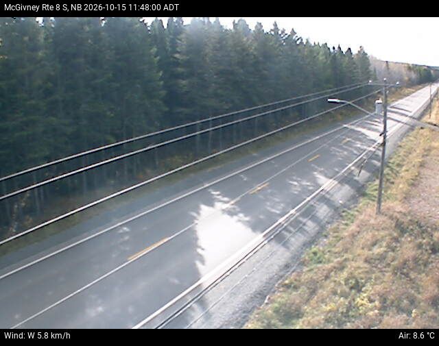 Web Cam image of McGivney (NB Highway 8)