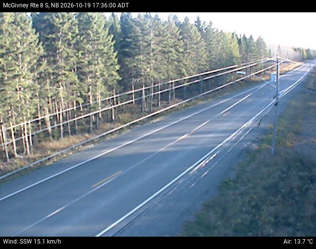 Web Cam image of McGivney (NB Highway 8)