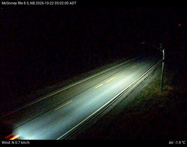 Web Cam image of McGivney (NB Highway 8)