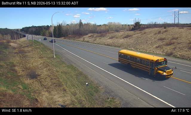 Web Cam image of Bathurst (NB Highway 11)