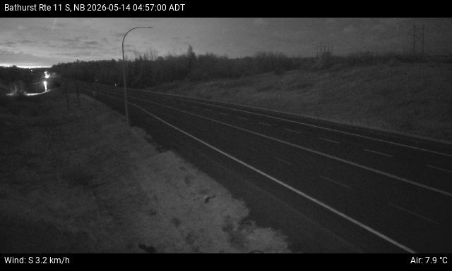 Web Cam image of Bathurst (NB Highway 11)