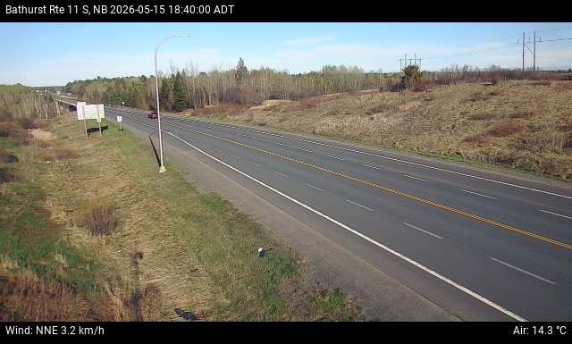 Web Cam image of Bathurst (NB Highway 11)