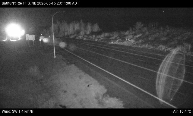 Web Cam image of Bathurst (NB Highway 11)