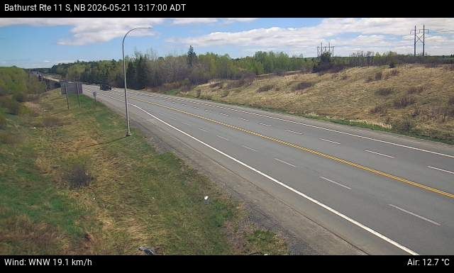 Web Cam image of Bathurst (NB Highway 11)