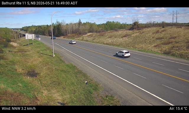 Web Cam image of Bathurst (NB Highway 11)