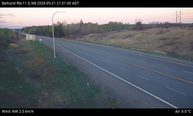 Web Cam image of Bathurst (NB Highway 11)