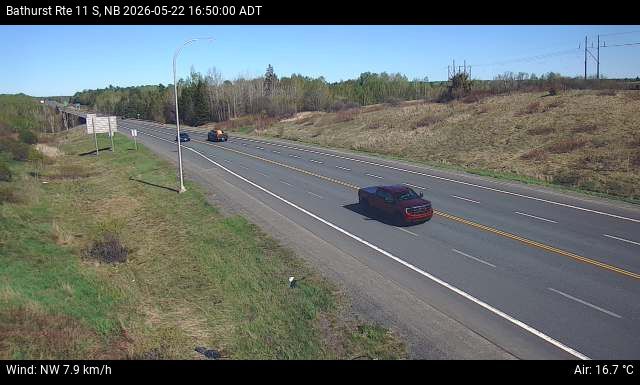 Web Cam image of Bathurst (NB Highway 11)