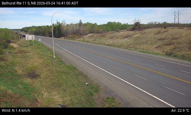 Web Cam image of Bathurst (NB Highway 11)