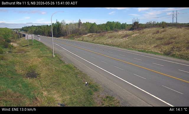 Web Cam image of Bathurst (NB Highway 11)