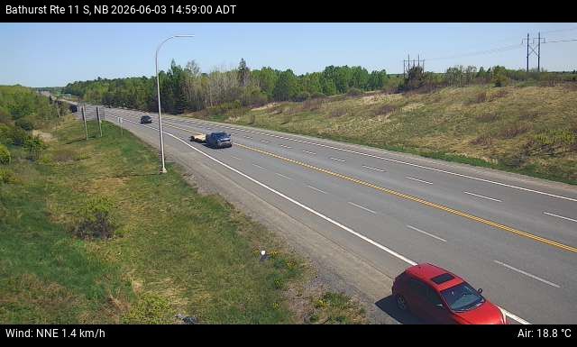 Web Cam image of Bathurst (NB Highway 11)