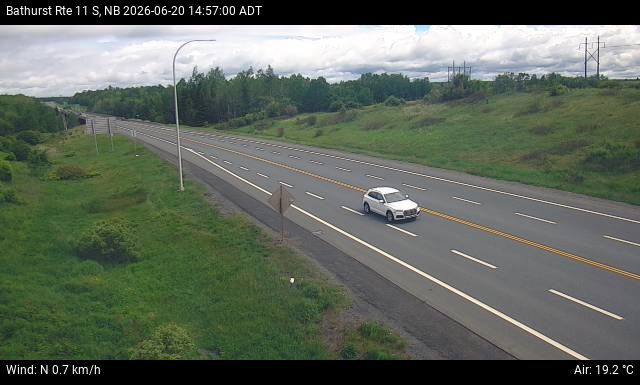 Web Cam image of Bathurst (NB Highway 11)
