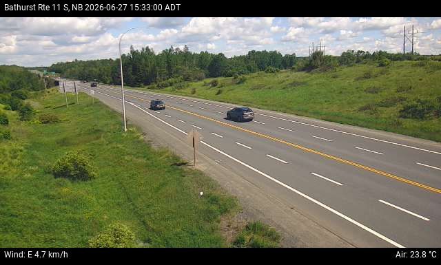Web Cam image of Bathurst (NB Highway 11)