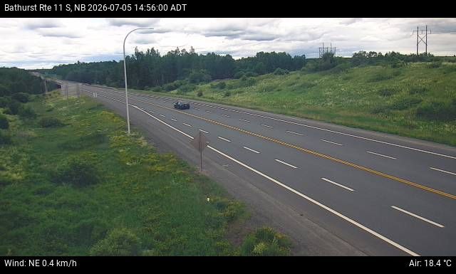 Web Cam image of Bathurst (NB Highway 11)