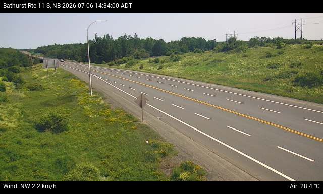 Web Cam image of Bathurst (NB Highway 11)