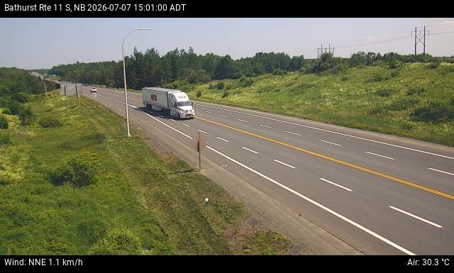Web Cam image of Bathurst (NB Highway 11)