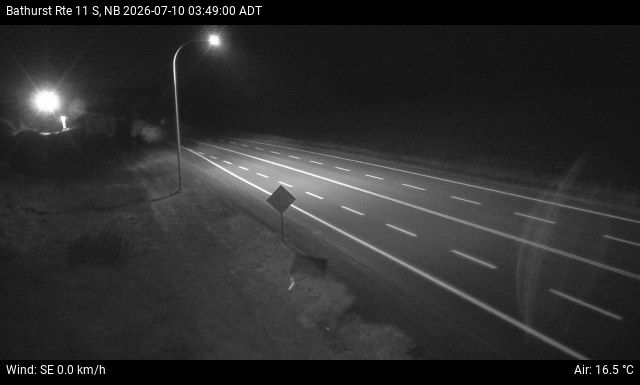 Web Cam image of Bathurst (NB Highway 11)