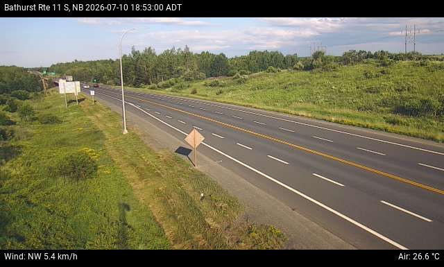 Web Cam image of Bathurst (NB Highway 11)