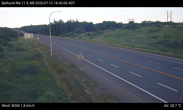 Web Cam image of Bathurst (NB Highway 11)