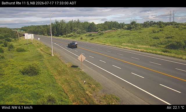 Web Cam image of Bathurst (NB Highway 11)