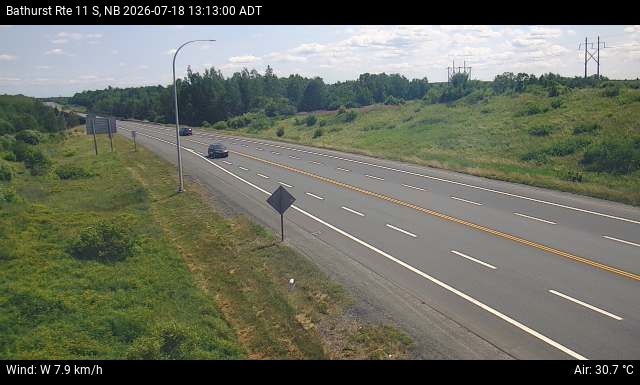 Web Cam image of Bathurst (NB Highway 11)