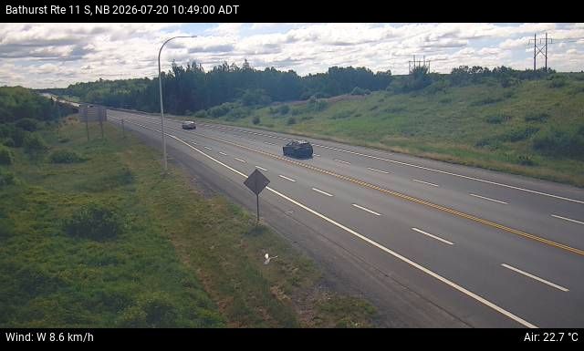 Web Cam image of Bathurst (NB Highway 11)