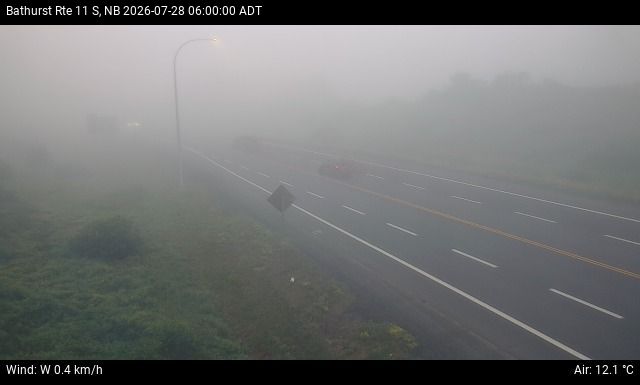 Web Cam image of Bathurst (NB Highway 11)