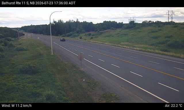 Web Cam image of Bathurst (NB Highway 11)