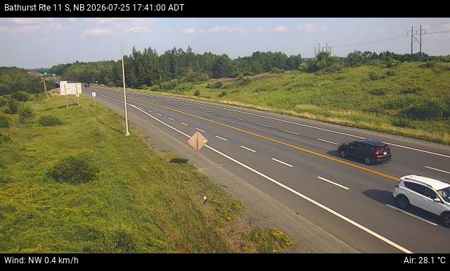 Web Cam image of Bathurst (NB Highway 11)