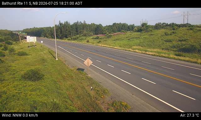 Web Cam image of Bathurst (NB Highway 11)