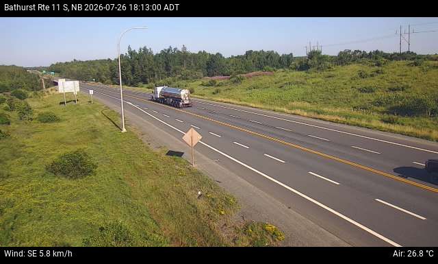 Web Cam image of Bathurst (NB Highway 11)