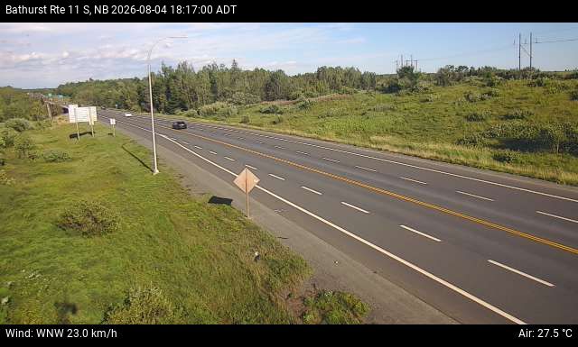 Web Cam image of Bathurst (NB Highway 11)