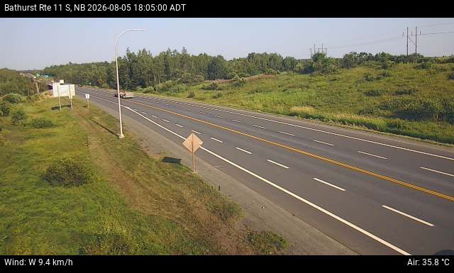 Web Cam image of Bathurst (NB Highway 11)