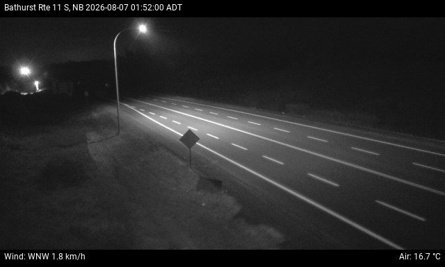 Web Cam image of Bathurst (NB Highway 11)