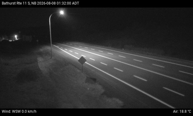 Web Cam image of Bathurst (NB Highway 11)