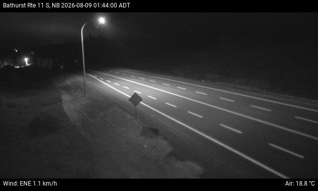 Web Cam image of Bathurst (NB Highway 11)