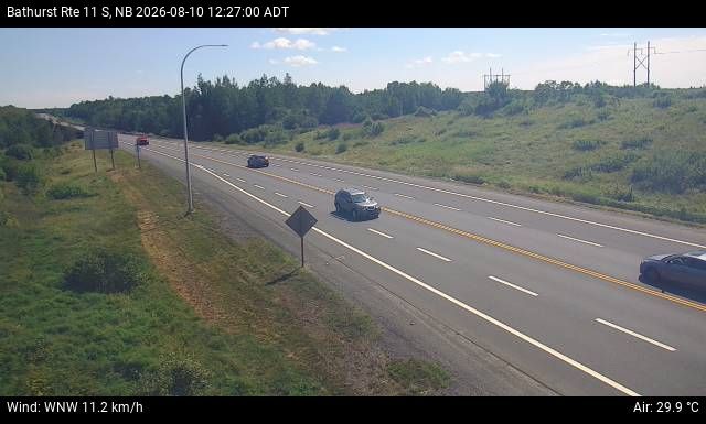 Web Cam image of Bathurst (NB Highway 11)