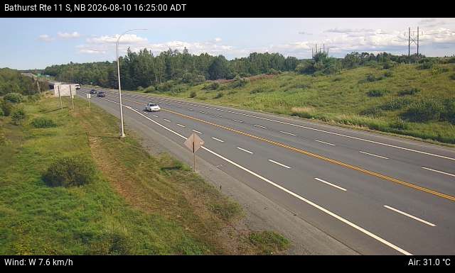 Web Cam image of Bathurst (NB Highway 11)