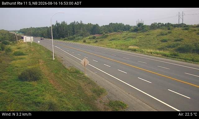 Web Cam image of Bathurst (NB Highway 11)