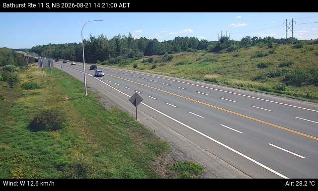 Web Cam image of Bathurst (NB Highway 11)