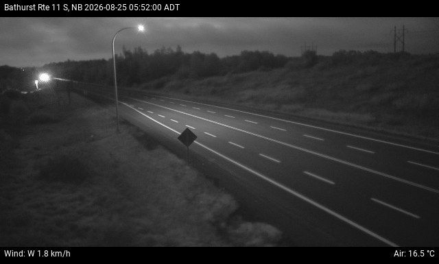 Web Cam image of Bathurst (NB Highway 11)