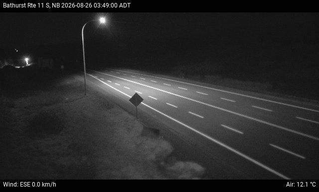 Web Cam image of Bathurst (NB Highway 11)