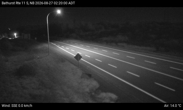Web Cam image of Bathurst (NB Highway 11)