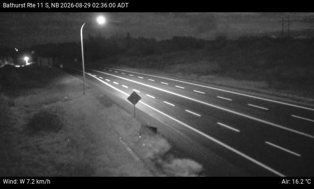 Web Cam image of Bathurst (NB Highway 11)