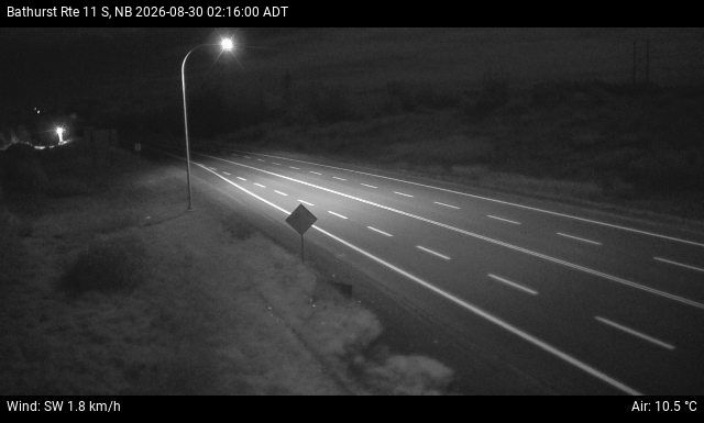 Web Cam image of Bathurst (NB Highway 11)