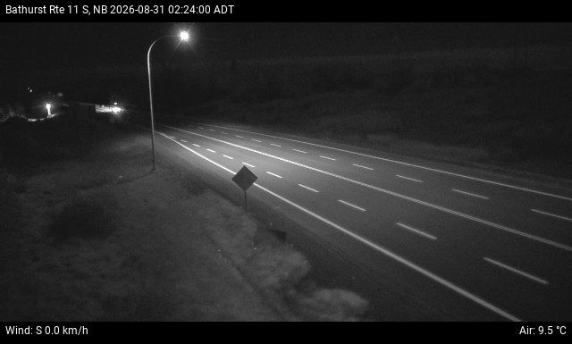 Web Cam image of Bathurst (NB Highway 11)